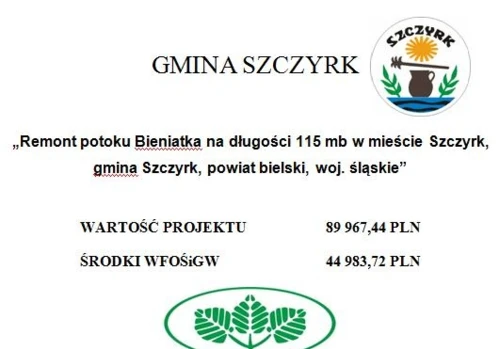Remont potoku Bieniatka na długości 115 mb w mieście Szczyrk, gmina Szczyrk, powiat bielski, woj. śląskie