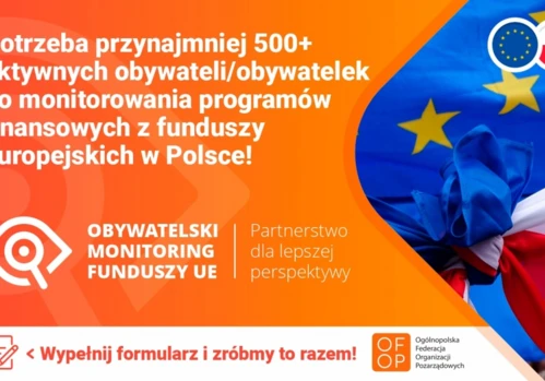 Obywatelski monitoring funduszy europejskich - nie przegap!