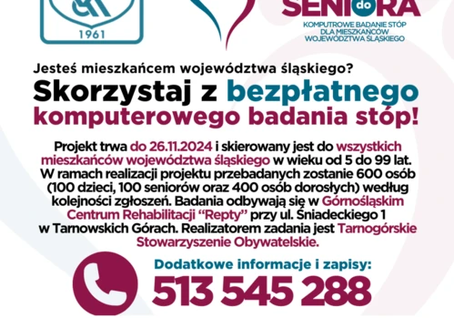 Bezpłatne, komputerowe badanie stóp dla mieszkańców woj. śląskiego