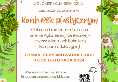 Konkurs plastycznego „Ochrona bioróżnorodności na terenie Aglomeracji Beskidzkiej - stwórz wizerunek bohatera kampanii edukacyjnej!”
