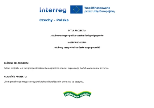 Jakubowe Drogi – polsko-czeskie ślady pielgrzymów | Jakubovy cesty – Polsko-české stopy poutníků