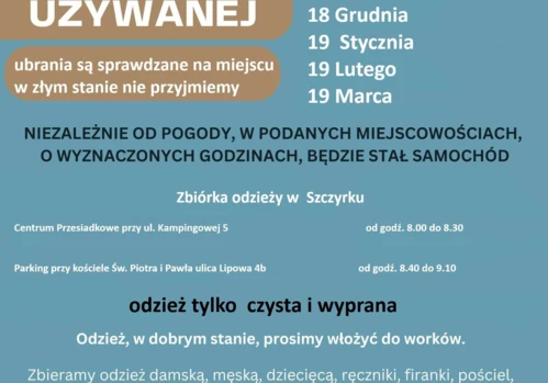 Zbiórka odzieży używanej