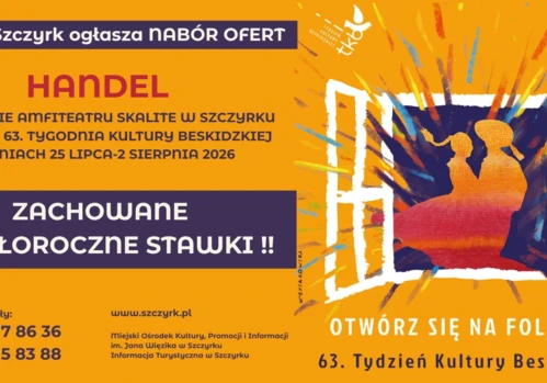 NABÓR OFERT NA HANDEL PODCZAS 63. TYGODNIA KULTURY BESKIDZKIEJ W AMFITEATRZE SKALITE W SZCZYRKU